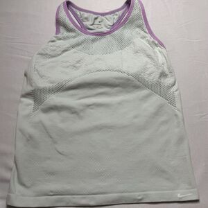 NIKE SPHERE DRI FIT Womens L/XL Blue Racerback Tank Yoga Running Tennis Athletic